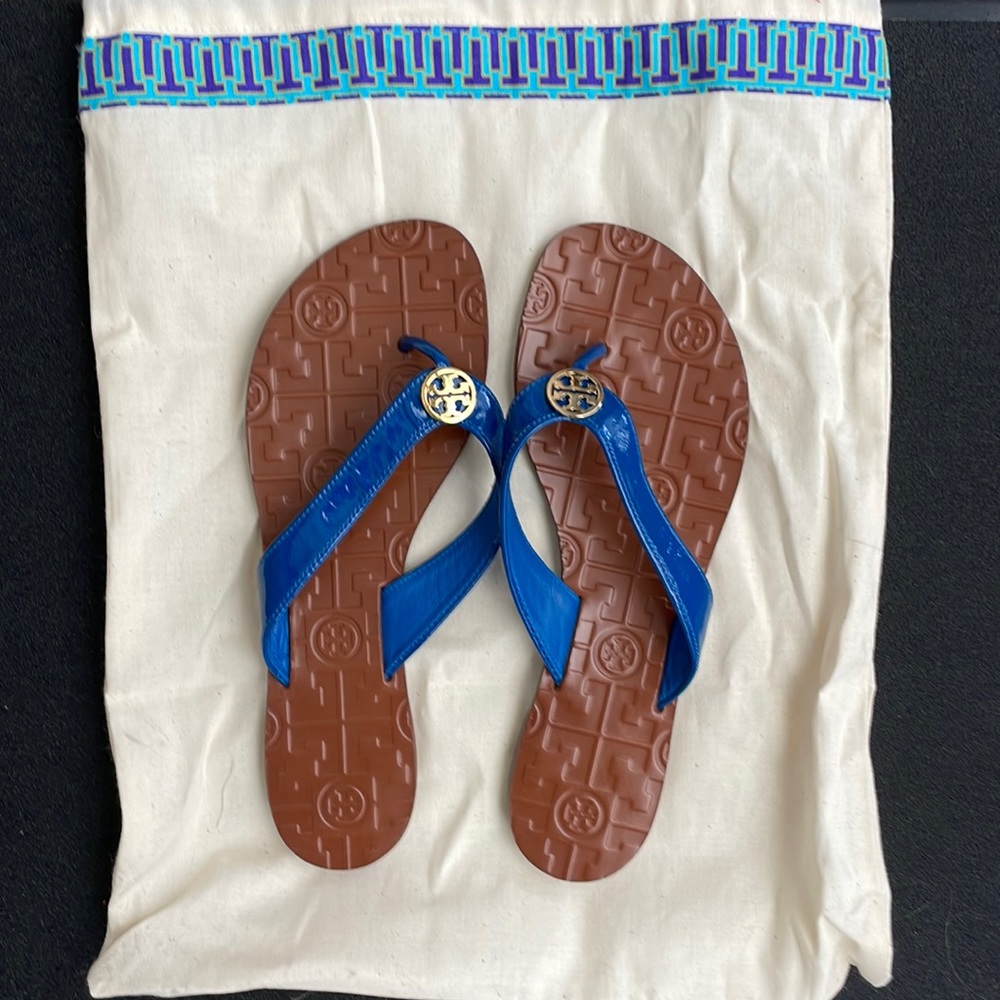 Tory Burch blue sandals